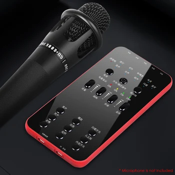 Universal Audio Externe Microfon Cască Webcast Live placa de Sunet sunet electric de Difuzare pentru Telefon Computer PC