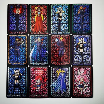 24buc/set Biserică în Stil Sailor Moon Fete Sexy Hobby Colecție Colectia de jocuri Anime Carduri