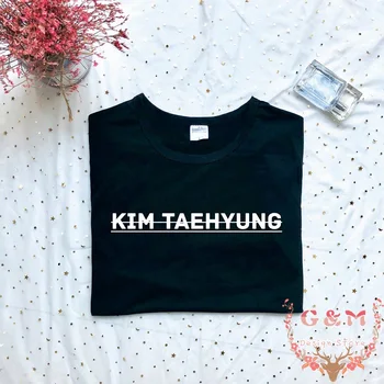 Strada mare plus dimensiune KIM TAEHYUNG tricou estetice unisex moda femei top camiseta feminina haut femme crewneck tee rece