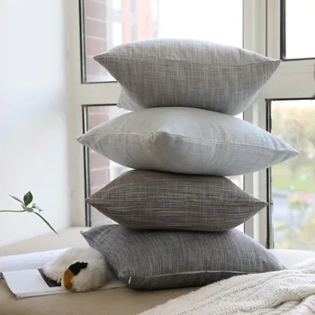 Lenjerie de pat din bumbac culoare solidă mare pernă față de pernă canapea back office mașină simplă pânză de talie pernă fără bază
