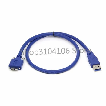 Micro USB3.0 să-USB3.0 Transferul de Date Cabluri USB Fixe Orificiile pentru șuruburi de Linii pentru usb3.0 interfață industriale camera