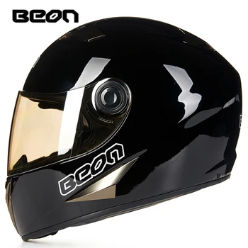 Transport gratuit BEON motocicleta cască integrală ECE certificate casca de curse cascos para moto de iarna casca motocicleta capacete