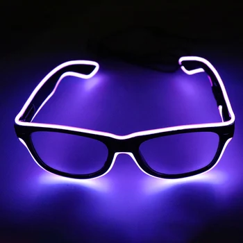 Intermitent Ochelari EL-Wire Ochelari cu LED-uri Stralucitoare Consumabile Partid de Iluminat Noutate Cadou Lumină Strălucitoare Festival Petrecere Glow ochelari de Soare