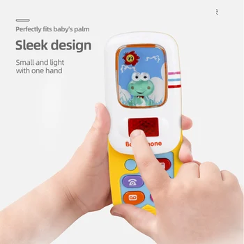 Jucarie Telefon pentru Copii de Telefon cu Buton de Sunet Cânte Muzicale de Jucarie Telefon pentru Copii in 2 Culori Jucărie pentru Copii Slide Copilul Telefoane Mobile