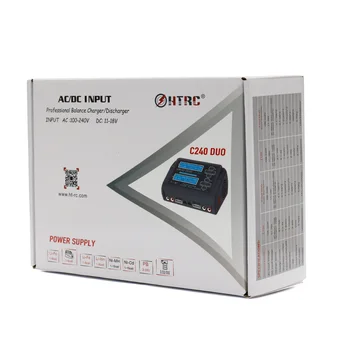 HTRC C240 DUO AC 150W Dual Channel 10A RC Echilibru Încărcător Descărcător cu Baterie Tester pentru LiPo LiHV Viața Lilon NiCd NiMh Pb