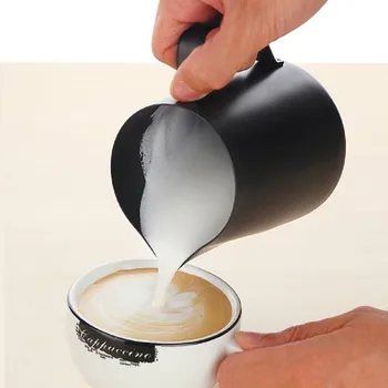 600ml Grosime de Cafea Espresso Cana Cana Cana Non-stick de Acoperire Ulcior de Lapte de Metal din Oțel Inoxidabil de Cafea Spumare Ulcior Perfect