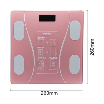 Fierbinte de Baie Body Fat Scale Digital Umane Greutate Scale Podea display lcd Indicele de Corp Electronice Inteligente Cântare Bluetooth