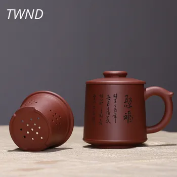 600CC yixing cesti de ceai cu filtru set de ceai chinezesc cani de minereu de lut violet zisha nisip de mare capacitate 22.7 drinkware