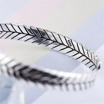 Noi Șarpe Cereale Creatie Bratari Impletite 925 Bijuterii din Argint de Personalitate Frunze Rafinat Populare Brățări SB191