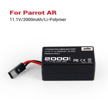 De înaltă Densitate 11.1 V 2000mAh Puternic Li-Polimer Baterie Pentru Aeronave Parrot AR.Drone 2.0 Pentru Quadcopter Upgrade Baterie Puternica