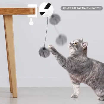 Amuzant Pisica Jucării Electrice Pisoi Puzzle Interactiv Joc Jucării De Plastic Automat De Ridicare De Companie Teaser Mingea Cat Consumabile