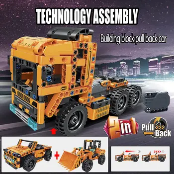 Orașul Creator Off-Road Masina De Blocuri De Constructii Tehnice De Inginerie Loader Camioane Container Buldozer Cărămizi Jucării Pentru Băieți
