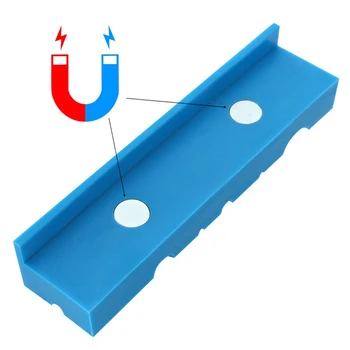 2 BUC 5.5 Inch Universal Menghină Fălci Magnetic Retenție Menghină Tampoane Uretan Fălci Moi Magnetic Bench Vice-Protectorii (Albastru)