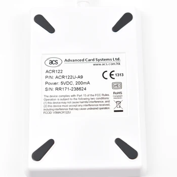 USB ACR122U-A9 NFC Cititor de Scriitor duplicator RFID Smart Card + 5 buc UID Schimbătoare Carduri + 5pcs UID Breloc +1 SDK CD