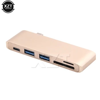 Fierbinte de Vânzare Multifunctional 5 in 1 de Tip c Hub de Tip c Adaptor USB 3.0 USB de Tip C C HUB Video HD SD TF Card Reader pentru MacBook