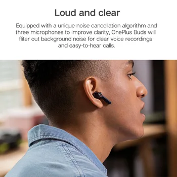 OnePlus Muguri de Căști fără Fir Bluetooth 30H de Viață a Bateriei de Mediu de Anulare a Zgomotului Căști de Încărcare Rapidă