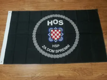 Croat de Apărare Forțele HOS Pavilion 100D Poliester banner