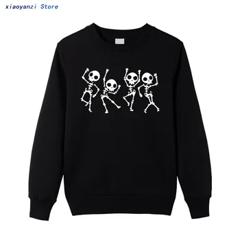 Schelet Halloween barbati Skull Rock Grafic unisex jachete barbati Femeie Cool pulovere Kawaii Camiseta Mujer sportwear