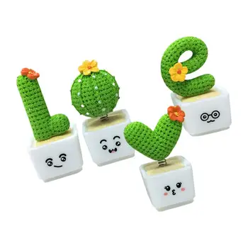 4buc Rășină de Plante de Podoabă Decorative Bonsai Model Creativ Cadou de Simulare Cactus Bonsai pentru Acasă Festival Auto