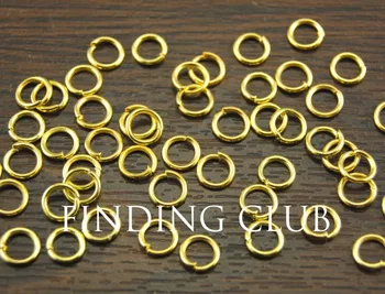 1000 buc 6mm placat cu Aur Deschide Jumprings Sari inel inel despicat DIY Brățară de Metal Colier Bijuterii Concluziile