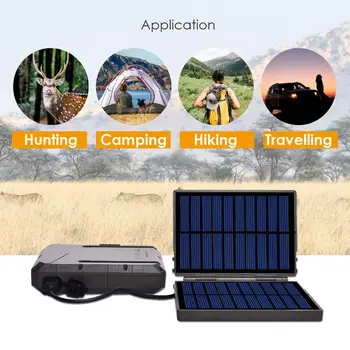 Camera de vânătoare Panou Solar drumeții Încărcare Accessproes Mobile Power Bank în aer liber, Camera de telefon de vânătoare Încărcător Solar