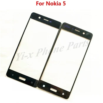 2 buc/lot Pentru Nokia 5 Ecran Tactil Senzor Frontal de Lentile de Sticlă Touchscreen Ecran Exterior Capac de Sticlă Pentru Nokia cinci