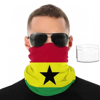 Ghana Flag Fata Eșarfă Cu 2 Buc Filtru Multi-scop Văl bentita de echitatie masca