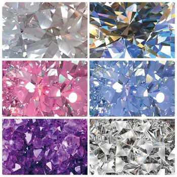 Laeacco Triunghiulară Diamond Cristal Forme 3D Roz Model Textura Fotografice Fundaluri Fundaluri de Fotografie, Fotografie de Studio