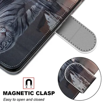 Caz De Telefon Pentru Samsung Galaxy S5 S6 S7 S8 S9 Plus Cazul De Lux Din Piele Wallet Flip Cover, Bumper Magnetic Stand Slot Pentru Card Holder