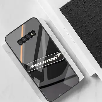 Curse Mclaren Logo Telefon Caz Capacul din Spate Pentru Samsung Cazuri S20 Plus S10 NOTA 8 9 10 10PRO Sticla Silicon Moale Marginea