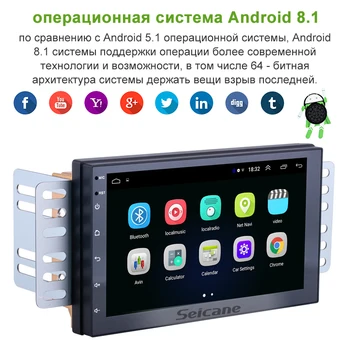 Seicane 2Din Android 8.1 Wifi Capul Unitate Radio Audio GPS Multimedia Player Pentru Universal TOYOTA, Nissan, Kia RAV4 Honda, VW, Hyundai