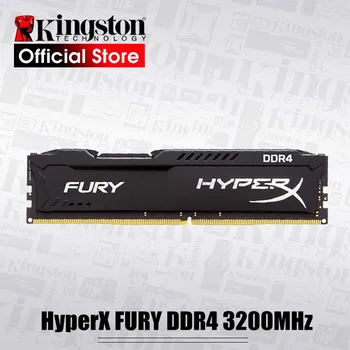 Original Kingston HyperX FURY DDR4 3200MHz 8GB 16GB Desktop Memorie RAM CL18 DIMM 288 pini Desktop Memorie Internă Pentru Jocuri de noroc