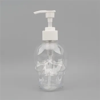 1 buc Cap de Craniu Dezinfectant Sticla de Dezinfectant Apăsați Borcan Îmbuteliată Alb de Plastic Transparent Vaza Creative Decor Acasă