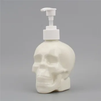 1 buc Cap de Craniu Dezinfectant Sticla de Dezinfectant Apăsați Borcan Îmbuteliată Alb de Plastic Transparent Vaza Creative Decor Acasă