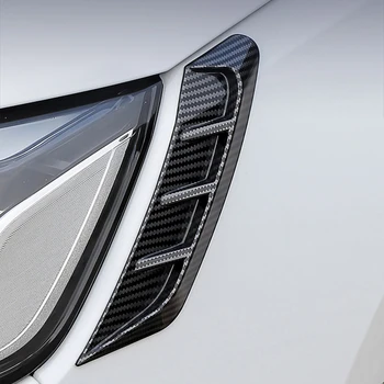 Fibra de Carbon Faruri Masina Spranceana Capacul Ornamental Autocolant Lampă de Cap Pleoapa pentru Audi A4 B9 Modificat RS4 Sprancene si Stopurile din Spate