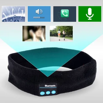Muzică Fără Fir Bluetooth Telefon Yoga Funcționare Respirabil Elastic Sport Bandă Antitranspirație Pentru Căști
