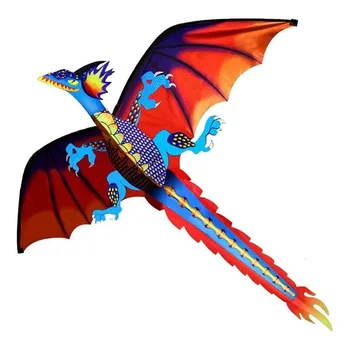 Dragon Forma Zmee în aer liber plin de culoare 3D Dragon Zboară Zmeu cu 100m Coada Linia Copii Jucarii Copii