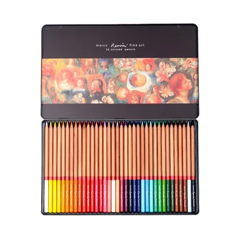 Marco Renoir Bine 24/36/48/72/100 Profesionale Gras De Culoare Creioane Colorate, Creion Desen Set De Rechizite Pentru Școală