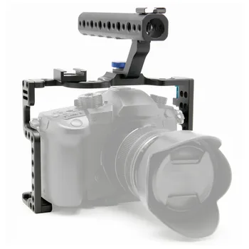 GloryStar Foto DSLR Cusca Cu Top Mâner Pentru Panasonic Lumix GH5 Camera Rig