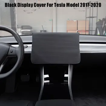 Pentru Tesla Model Y Negru Maneca Alunecare Parasolar Ecran Protector De Ecran Capac De Praf Pentru Tesla Model 3 2017-2020