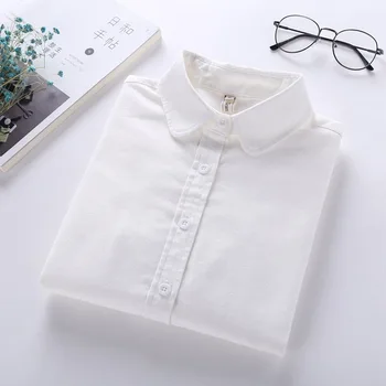 Brand Femei Bluze 2018 Noua Iubita Camasa Casual Cu Maneca Lunga Din Bumbac Oxford Femei Tricouri Simple Blusas Solid Bluza Haine