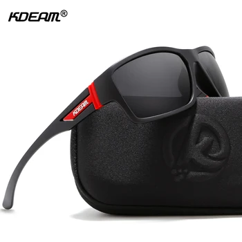 KDEAM în aer liber Polarizat ochelari de Soare Ochelari de Bărbați Ochelari de Soare UV Fermoar Caz Incluse Ochelari Sport KD510