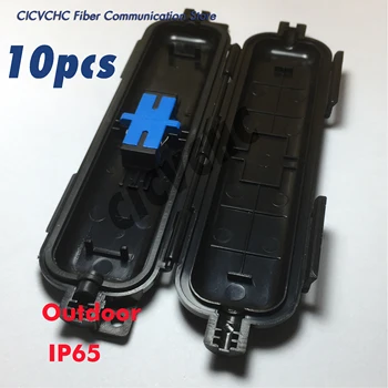 10buc cablu de fibră Optică protejate cutie cu adaptor de tip exterior impermeabil