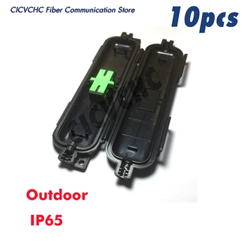 10buc cablu de fibră Optică protejate cutie cu adaptor de tip exterior impermeabil