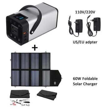 200W Putere Banca 54600mAh Generator Solar Portabil de Stocare a Energiei Mobile de Alimentare 110/220V în aer liber UP-uri de Încărcare a Bateriei de Stocare