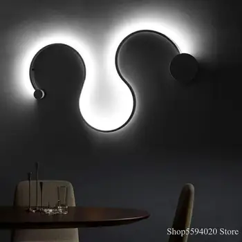 Led-uri moderne Noutate Led Lumini de perete pentru Camera de zi Dormitor Suprafață Montat Lampă de Perete Decor Acasă LED Tranșee de Perete Iluminat