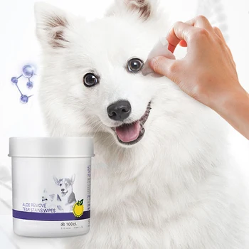 100buc/Set Pet Eye Servetele Umede Câine de Curățare Prosoape de Hartie Cat Tear Stain Remover Șervețele de Curățare Intretinere Consumabile Produse pentru animale de Companie