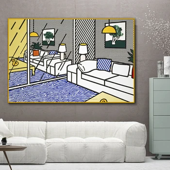 RELIABLI ARTA Pop Art Roy Lichtenstein Arta de Perete Imagini Pentru Living, Dormitor Modern Decorativ Canvas Tablou Fara Rama