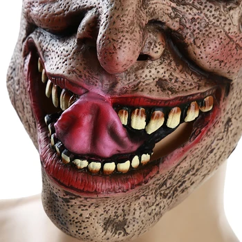 Mască De Halloween Recuzită Pică Fantoma De Acoperire Zombie Realist Mascarada De Păr Fantomă Înfricoșător Masca