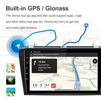 EBILAEN Auto Multimedia Player Pentru Mazda 3 BK Mazda3 2004-2009 Android 10.0 Navigare Autoradio casetofon GPS Video Stereo